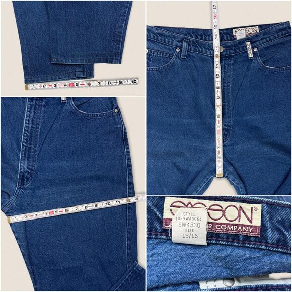 Vintage Sasson Mom Jeans High Waisted Rise - Size 31 x 26 PETITE SHORT - Picture 4 of 4